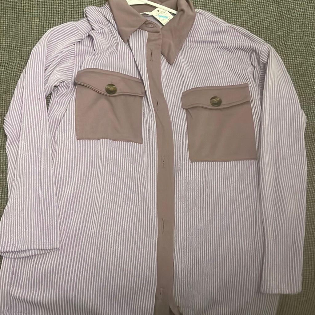 2 Tone Lavender Button Down